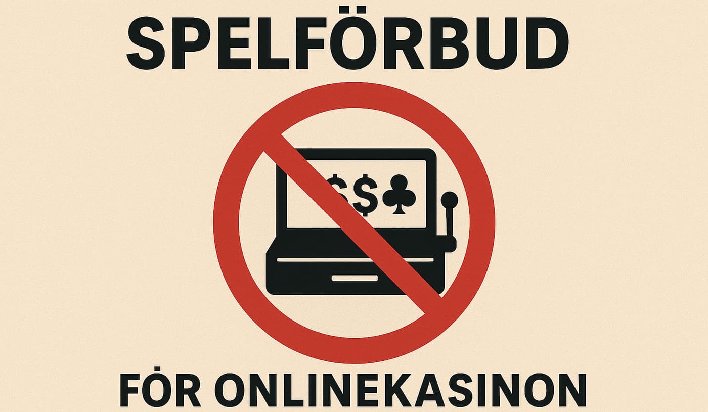 Spelförbud för onlinekasinon