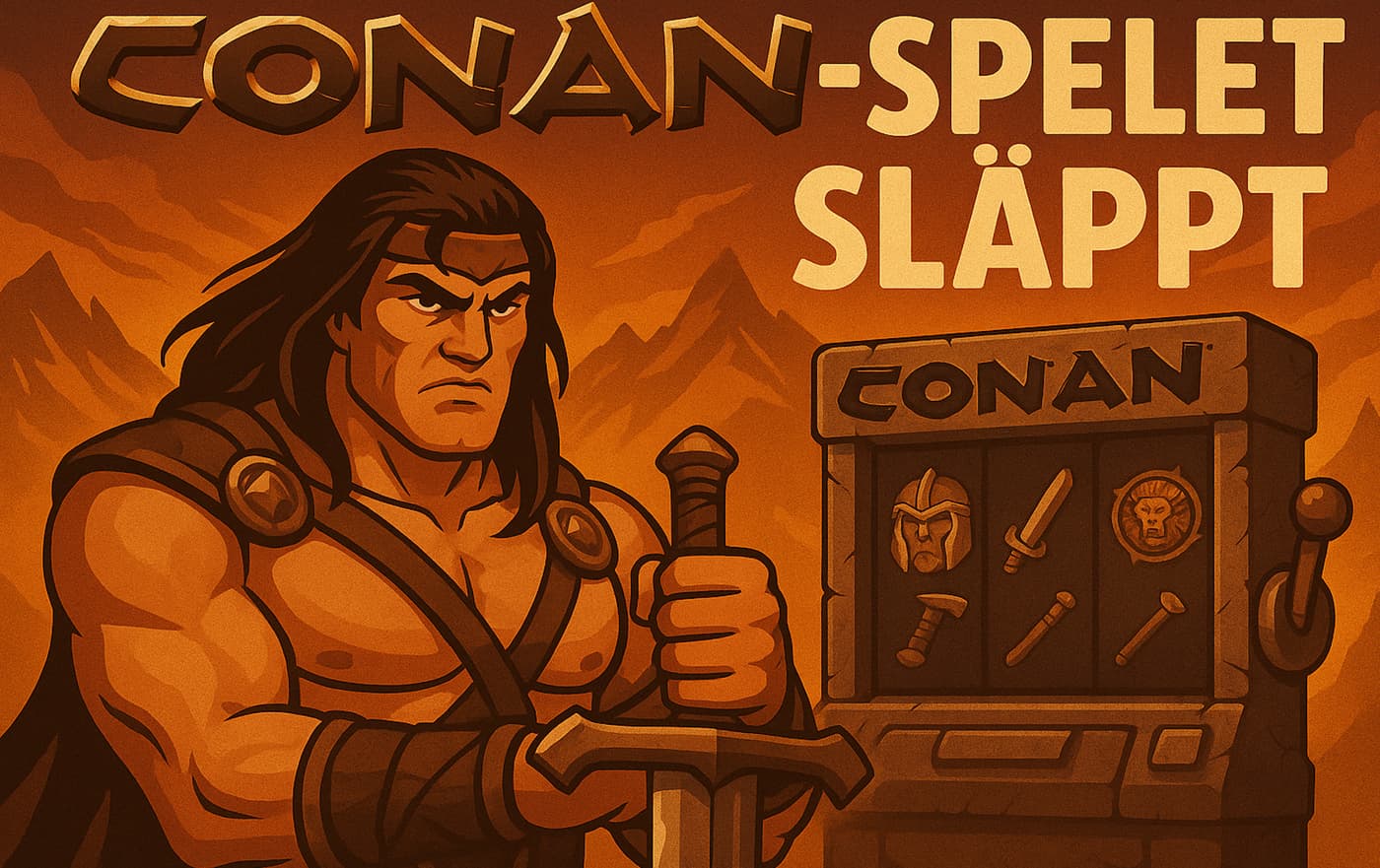Den efterlängtade Conan – Barbaren spelautomaten har släppts!