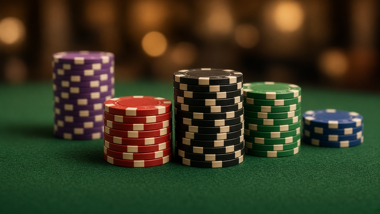 Pokerchips – bankroll och insatser